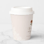 ワイルドウエストカントリー西フローラワゴンベビーシャワー 紙コップ (正面)