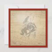 ワイルドウエストカントリー誕生日招待状 招待状 (裏面)