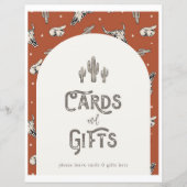 ワイルドウエストカードとギフトサイン (正面)