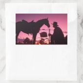 ワイルドウエストキャンプ 長方形シール (バッグ)