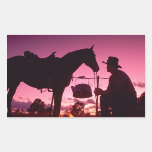 ワイルドウエストキャンプ 長方形シール (正面)