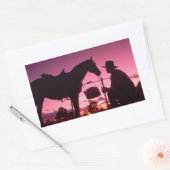 ワイルドウエストキャンプ 長方形シール (封筒)