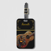 ワイルドウエストギターアーティストリー ラゲッジタグ (正面縦)