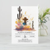 ワイルドウエストサザンカウボーイ誕生日 招待状 (スタンド正面)