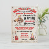 ワイルドウエストショーバースデーパーティー招待ポスター 招待状 (スタンド正面)