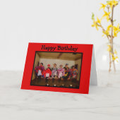 ワイルドウエストダンスホールガールズハッピーバースデー カード (黄色い花)