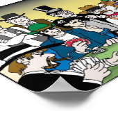 ワイルドウエストトランプのポーカーゲーム ポスター (角)