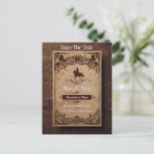 ワイルドウエストノベルティ結婚式招待状 シーズンポストカード (スタンド正面)