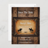 ワイルドウエストノベルティ結婚式招待状 シーズンポストカード (正面/裏面)