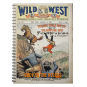 ワイルドウエストパーソナライズ名ことわざギフト ノートブック (正面)