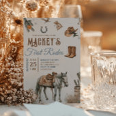 ワイルドウエストファーストロデオカウボーイ誕生日ウェスタン 招待状