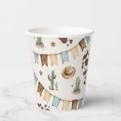ワイルドウエストボーイファーストRodeo 1歳のパーティー 紙コップ (正面)