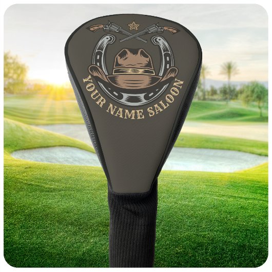 ワイルドウエストリボルバー馬蹄西カウボーイサロン ゴルフヘッドカバー