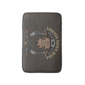 ワイルドウエストリボルバー馬蹄西カウボーイサロン バスマット (正面縦)