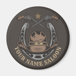 ワイルドウエストリボルバー馬蹄西カウボーイサロン マグネット