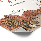 ワイルドウエストロデオのカードとギフトのパーティー記号 ポスター (角)