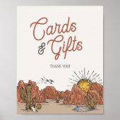 ワイルドウエストロデオのカードとギフトのパーティー記号 ポスター (正面)