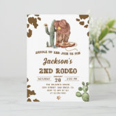 ワイルドウエストロデオカウボーイ2nd誕生日パーティー 招待状 (スタンド正面)