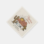 ワイルドウエストロデオバースデーパーティー スタンダードカクテルナプキン (角)