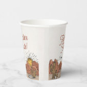 ワイルドウエストロデオ誕生日パーティーまたはベビーシャワー 紙コップ (右)