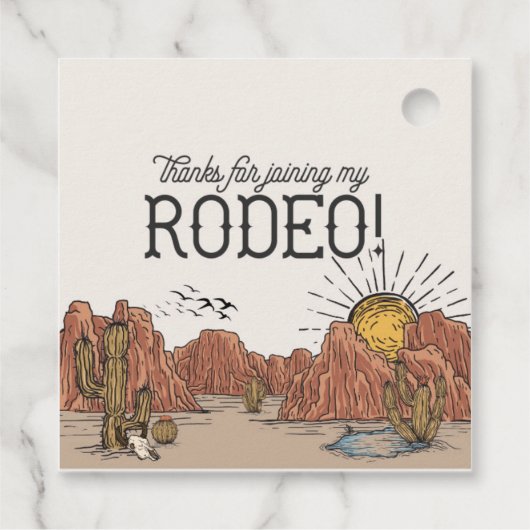 ワイルドウエストロデオ誕生日パーティーサークルのお願い フェイバータグ (裏面)