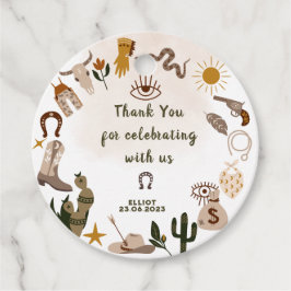 ワイルドウエストロードカウボーイの誕生日感謝していあなた フェイバータグ