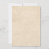 ワイルドウエストロードカウボーイバースデーパーティーの招待 招待状 (裏面)