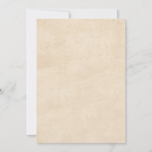 ワイルドウエストロードカウボーイバースデーパーティーの招待 招待状 (裏面)