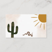 ワイルドウエストロードカウボーイ誕生日 エンクロージャーカード (裏面)