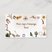 ワイルドウエストロードカウボーイ誕生日 エンクロージャーカード (正面)