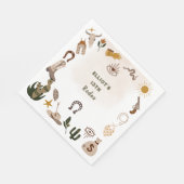 ワイルドウエストロードカウボーイ誕生日 スタンダードランチョンナプキン (角)