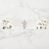 ワイルドウエストロードカウボーイ誕生日 ペットボトルラベル (シングルラベル)