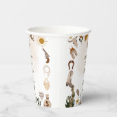 ワイルドウエストロードカウボーイ誕生日 紙コップ (右)