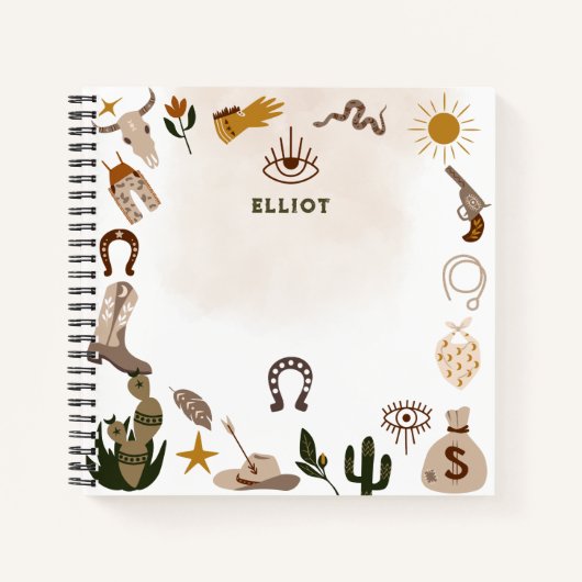 ワイルドウエストロードカウボーイ ノートブック (正面)