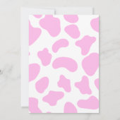 ワイルドウエスト女性のカーボーイカントリーウェスタンバースデーパーティー 招待状 (裏面)