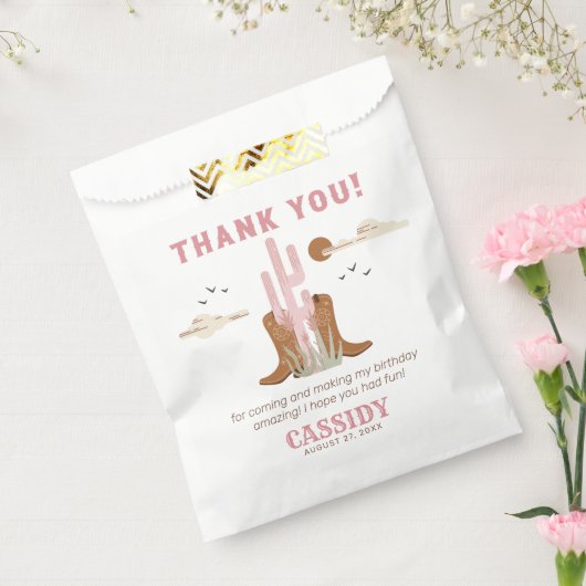 ワイルドウエスト女性のカーボーイバースデーパーティーフェイスバッグ フェイバーバッグ (封をした状態)