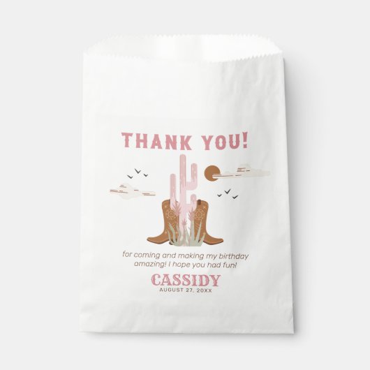 ワイルドウエスト女性のカーボーイバースデーパーティーフェイスバッグ フェイバーバッグ (正面)