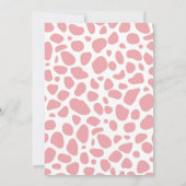 ワイルドウエスト女性のカーボーイベビーシャワーロデオガール 招待状 (裏面)