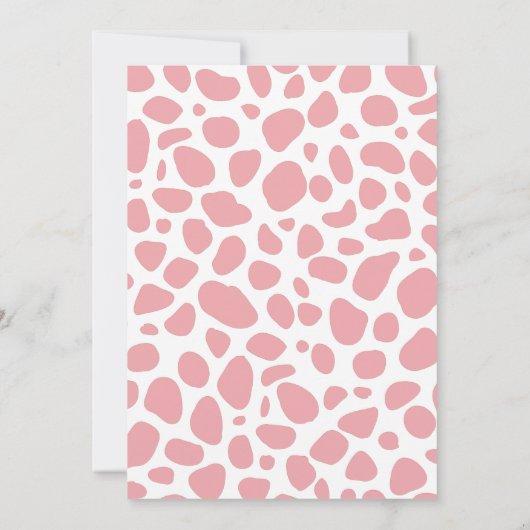 ワイルドウエスト女性のカーボーイベビーシャワーロデオガール 招待状 (裏面)