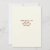 ワイルドウエスト女性のカーボーイ誕生日 招待状 (裏面)