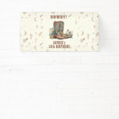 ワイルドウエスト女性のカーボーイ誕生日 横断幕 (インサイチュ)