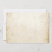 ワイルドウエスト誕生日ウエスタンカウボーイ誕生日 招待状 (裏面)