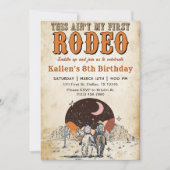 ワイルドウエスト誕生日ウエスタンカウボーイ誕生日 招待状 (正面)