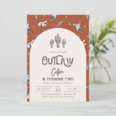 ワイルドウエスト誕生日招待状 |カウボーイ招待状 招待状 (スタンド正面)