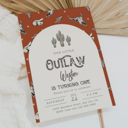 ワイルドウエスト誕生日招待状 |カウボーイ招待状 招待状
