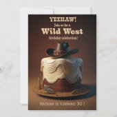 ワイルドウエスト誕生日招待状 招待状 (正面)