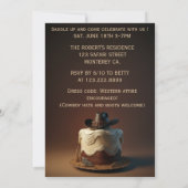 ワイルドウエスト誕生日招待状 招待状 (裏面)