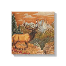 "ワイルドウエスト/ランドスケープ"キャンバス印刷12X12