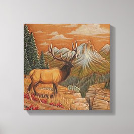 "ワイルドウエスト/ランドスケープ"キャンバス印刷12X12 キャンバスプリント