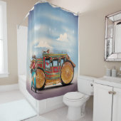 ワイルドウエストGワゴンローライダー シャワーカーテン (インサイチュ)